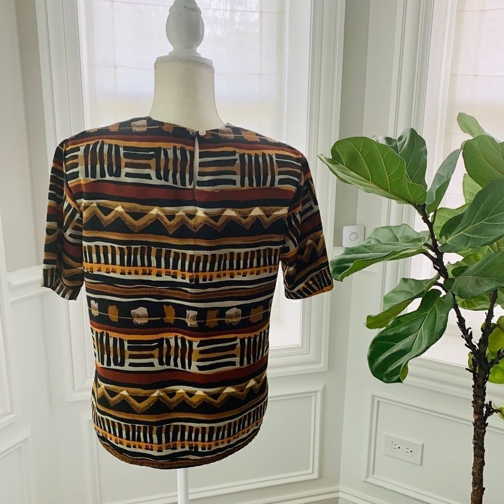 ‎Vintage Boho Print Blouse Size Small - Picture 9 of 15